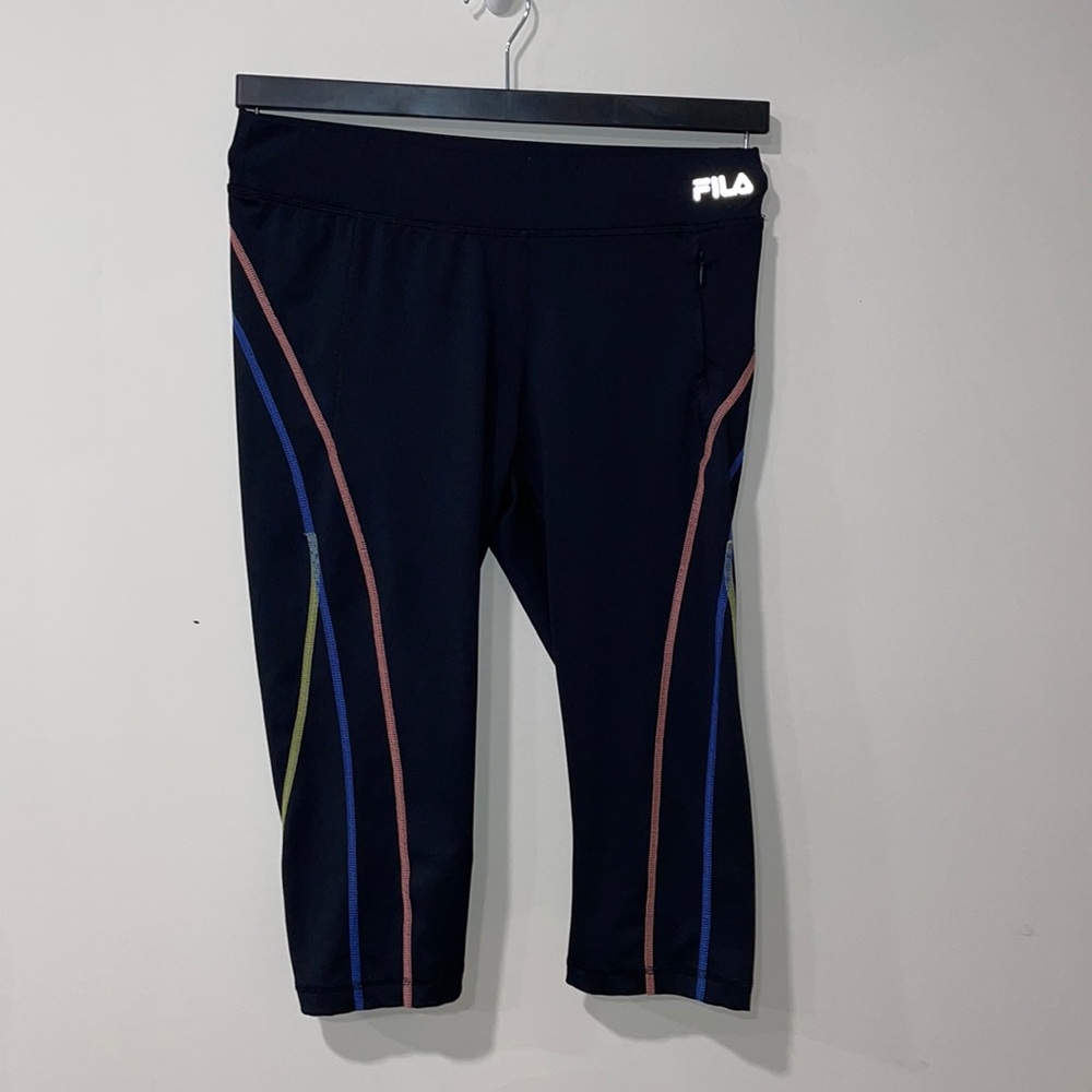 Fila sport black capri leggings